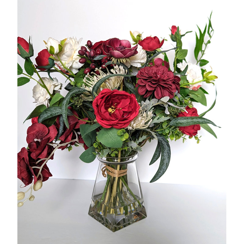 Red Rose Mixed Arrangement in Vase