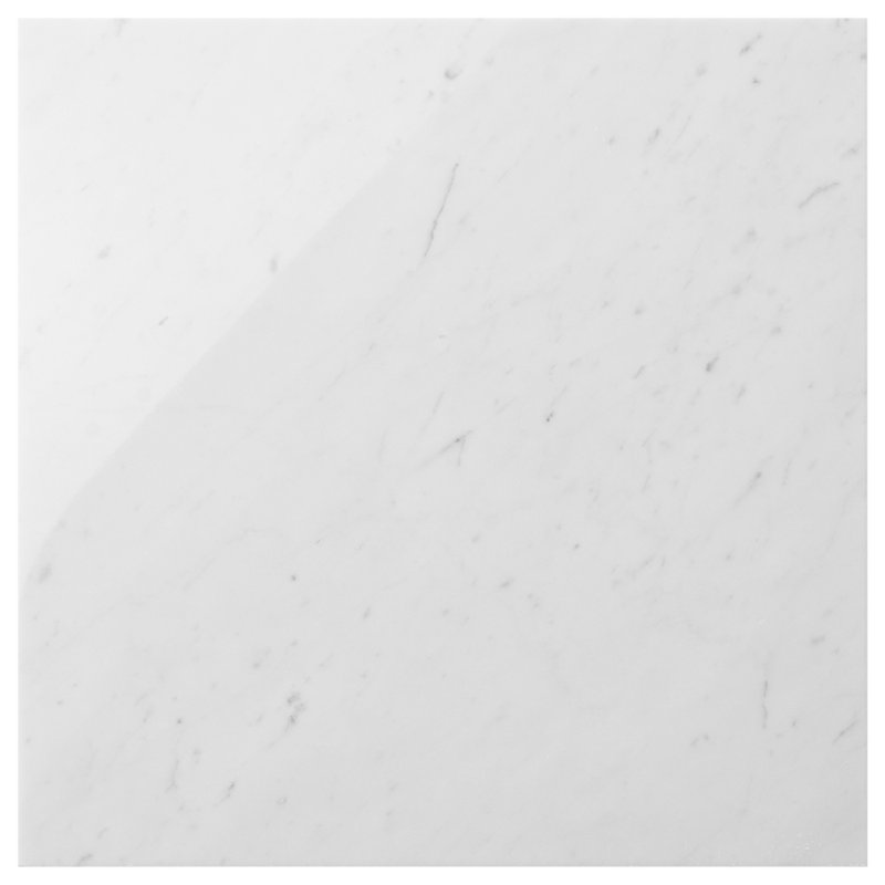 Carrara 3x12 Honed Marble Floor and Wall Tile, 12" W x 12" D, Polished