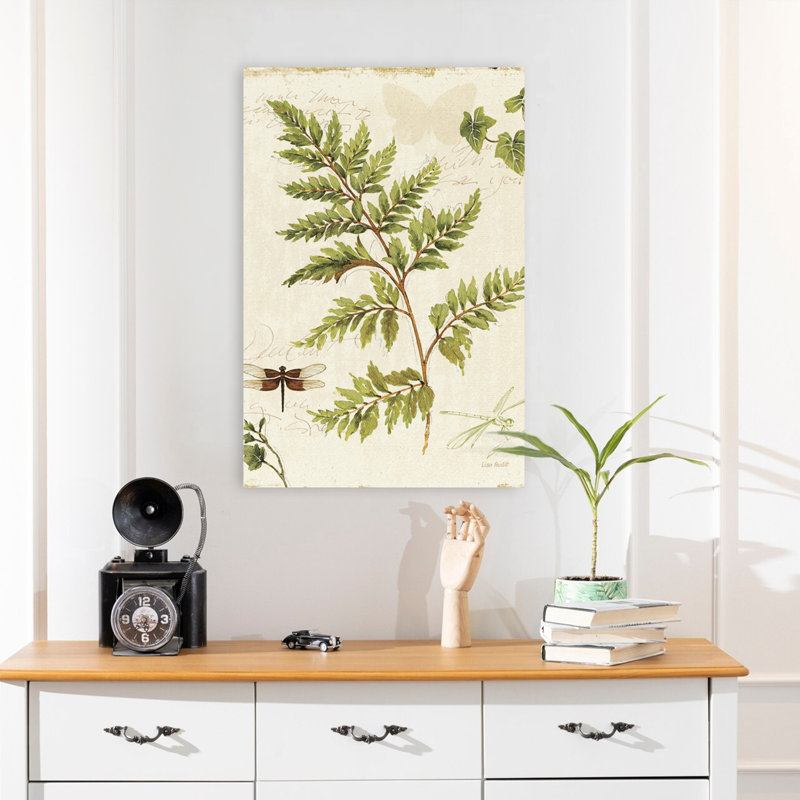 Ivies and Ferns I Crop - Art botanique crème brun et beige, H 24 po x l 16 po