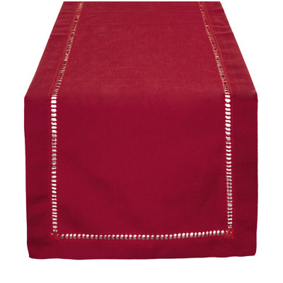 Fennco Styles Rectangular Table Runner In Red