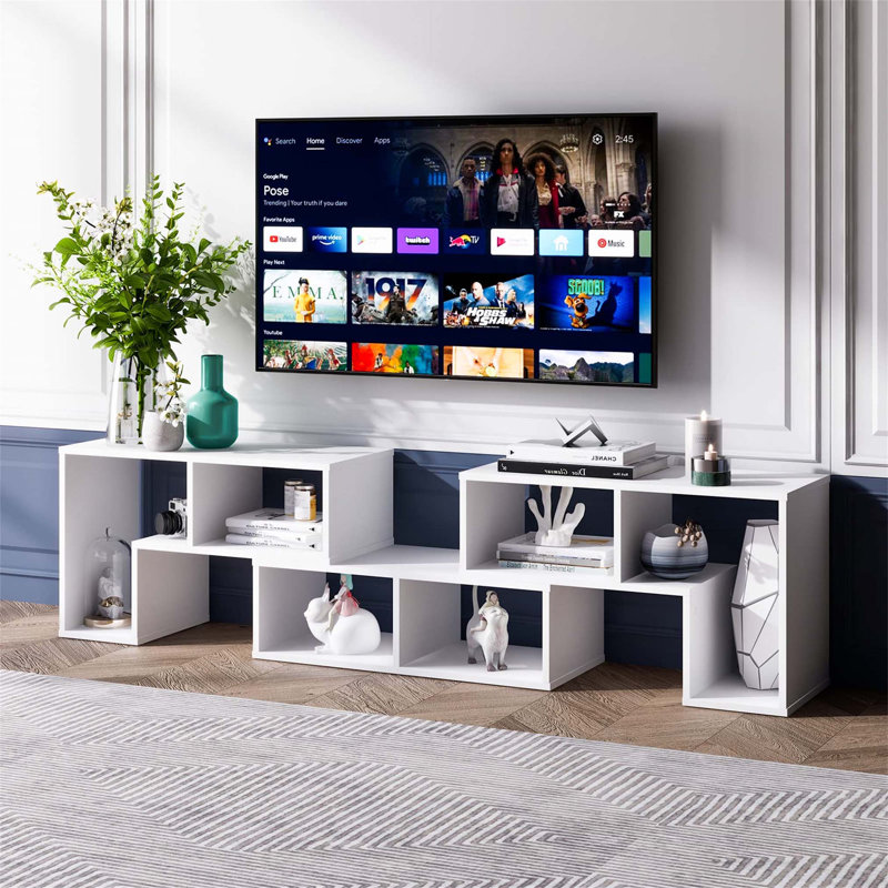 Billat TV Stand for TVs up to 65", White
