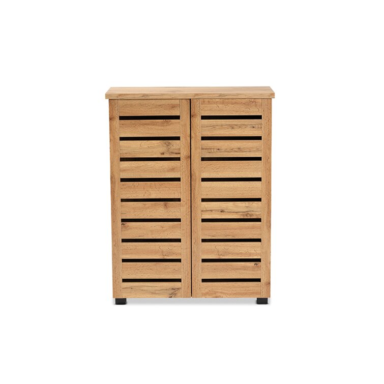 Modern 18 Pair Shoe Storage Cabinet Foundry Select