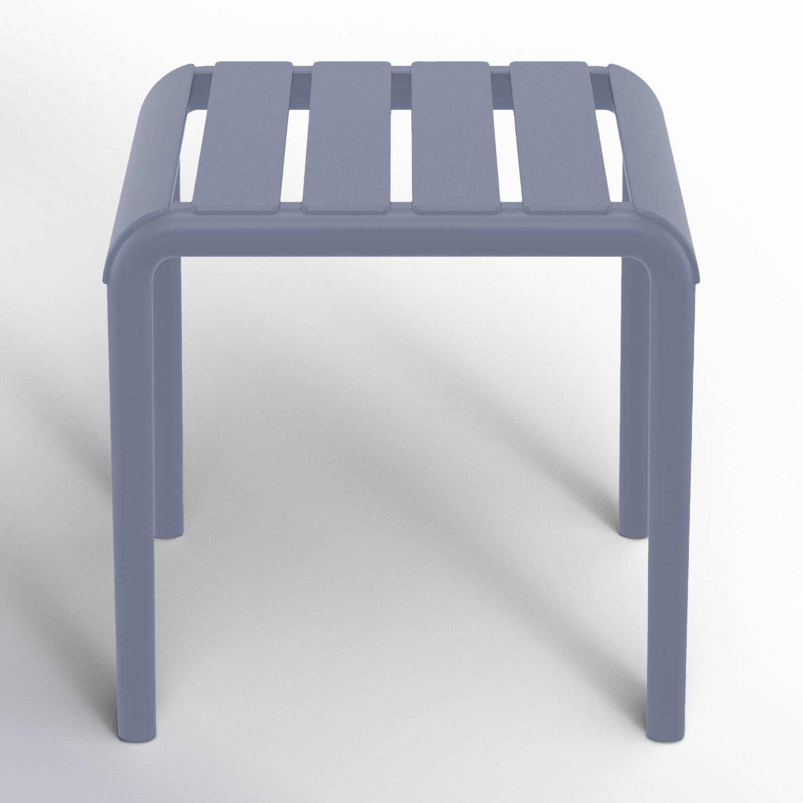 Ruta 16" Patio Side Table, Dark Gray 