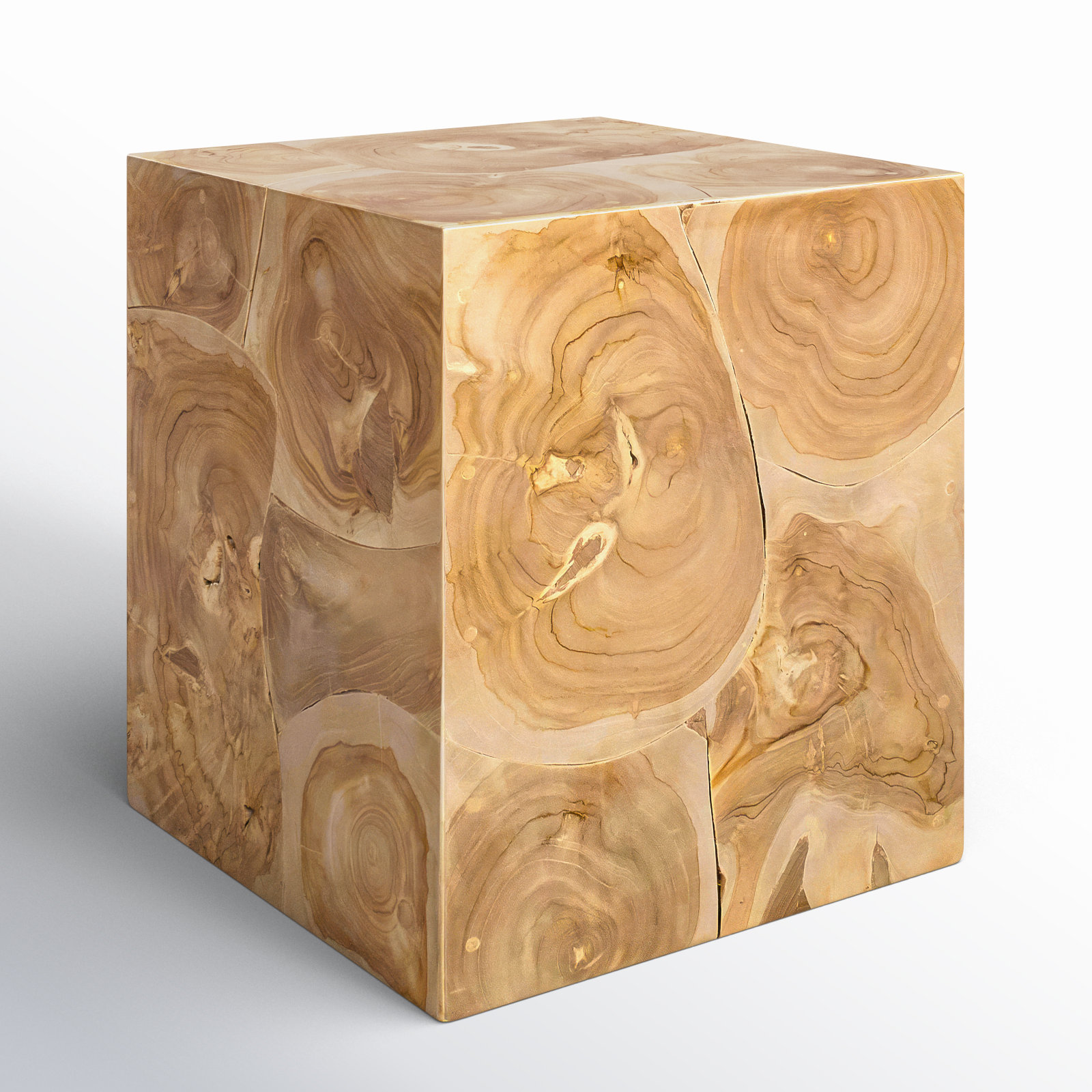 Mitzi Solid Wood End Table, Brown