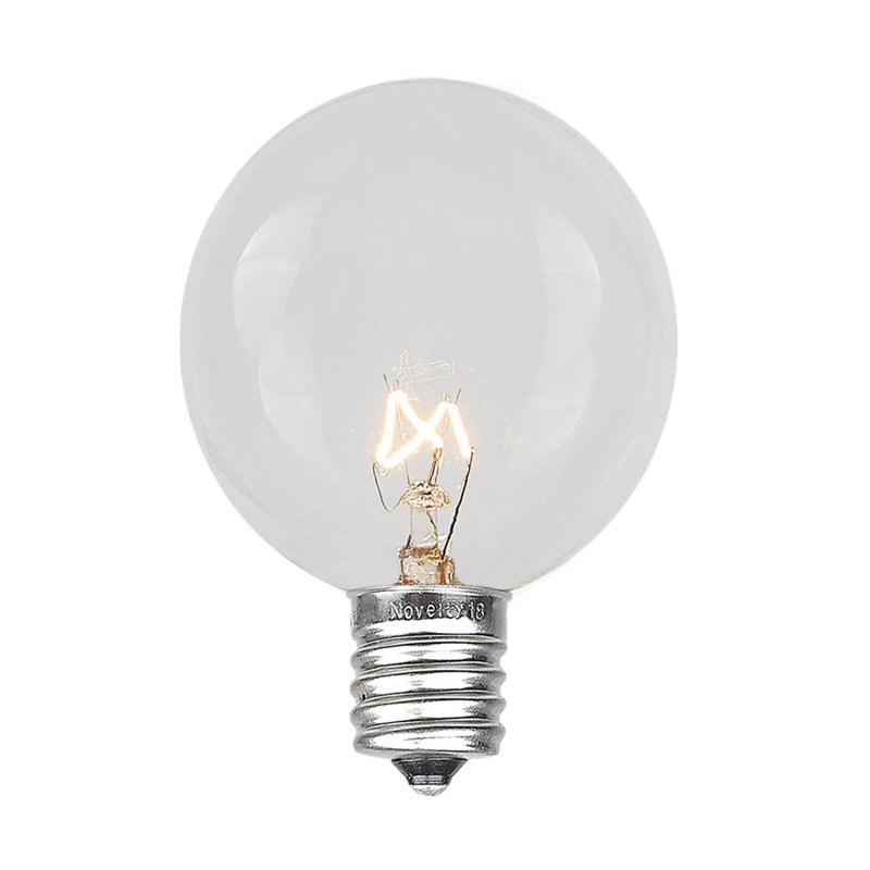 Blanchester Plug-in Globe String Light, 25 Feet, Black