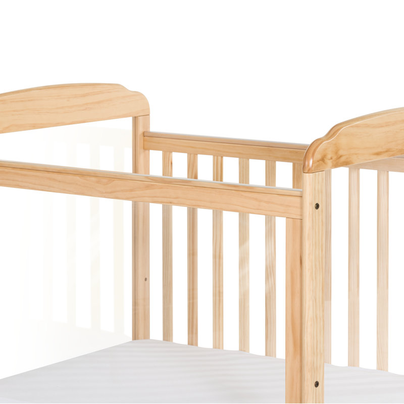 Serenity Compact Fixed-Side Clearview Crib, 3 Panel