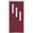 MMI DOOR Spotlight 80 in. Steel 3 -Lite Prehung Front Entry Door-40546931-40546936-40546934