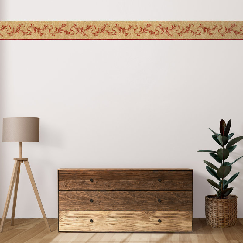 Minea Scroll Leaf Border