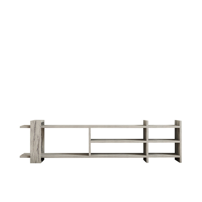 Puqa Design Unfinished TV Stand for TVs up to 70", Grey
