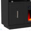 Meuble télé 67 po avec foyer électrique pour téléviseur de 80 po ou moins, assemblage minimal, finition noire-722811880