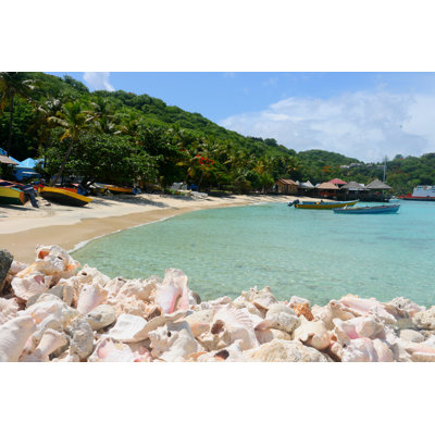 Mustique Island by Happytrip - Wrapped Canvas Print