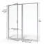 Porte de douche avec cadre Deluxe l 57 "x H 68,63"-17243234-16968401