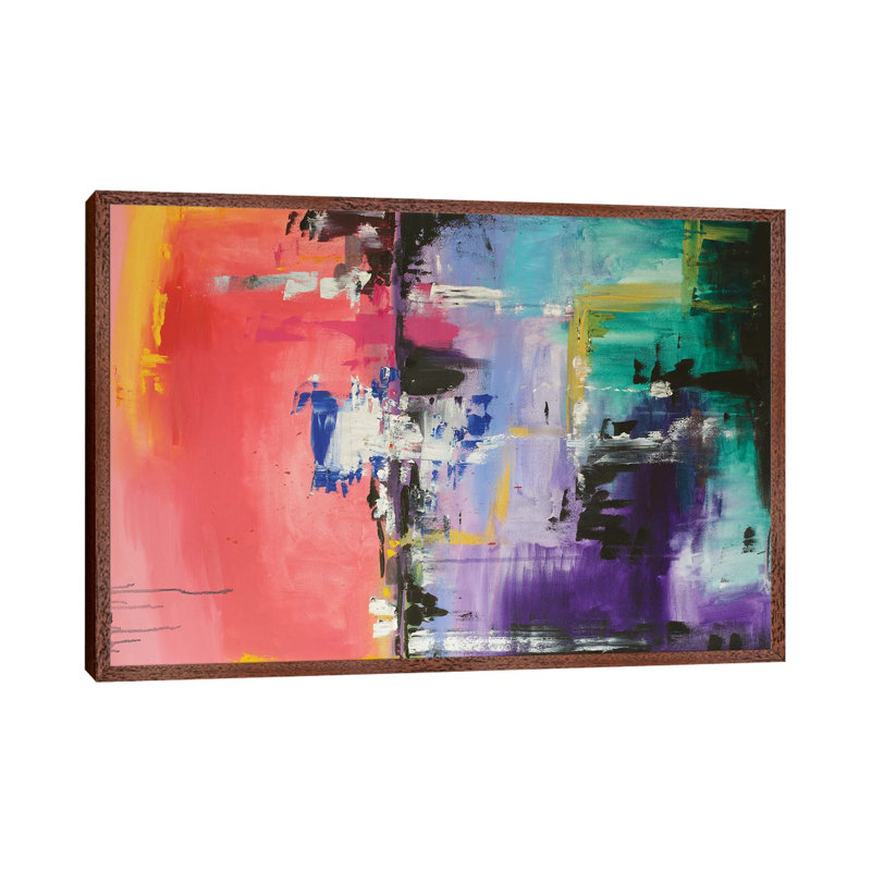 Persistence by Shalimar Legaspi - Painting on Canvas, Brown Floater Frame, 66.04 cm H x 45.72 cm W