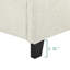 Grand lit plateforme tapissier Boucle
