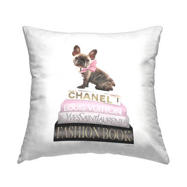 Chanel Couture throw pillow, classic plaid