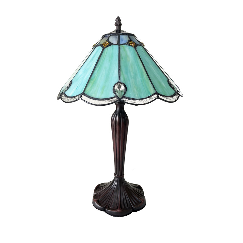 Panneau de vitrail en verre teinté de style victorien à 1 lumière Astoria Grand REMY de 12 po de large