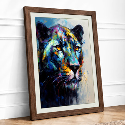 Lioness In Colour Modern - Print