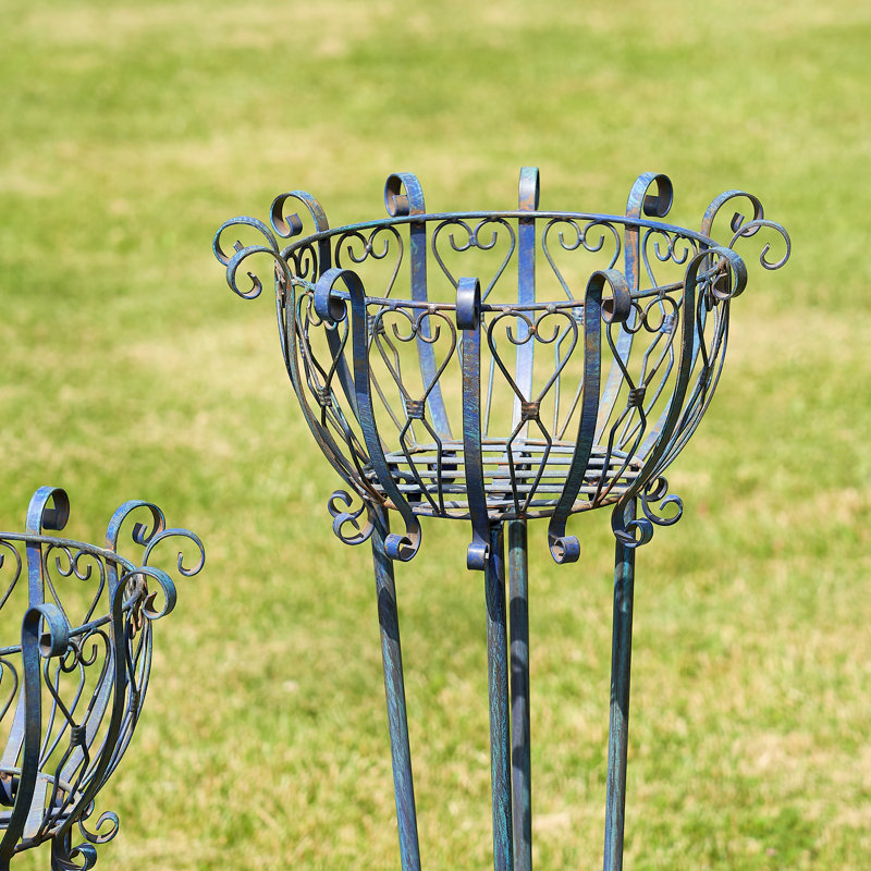 Custis Metal Weather Resistant Plant Stand