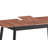 Natural and Black Dining Table with Bufferfly Extension Leaf