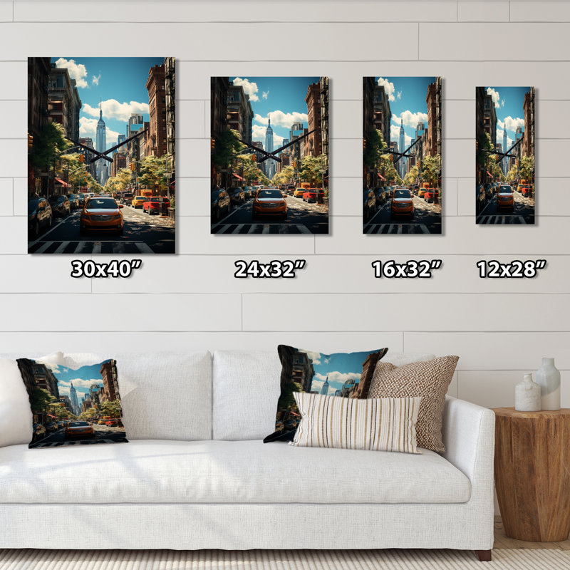 Horloge murale moderne Jeanneke - Cityscapes, Grand