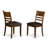 7 Piece Kitchen Table & Chairs Set Consist of an Oval Dining Table with Butterfly Leaf and 6 Faux Leather Dining Room Chairs, Espresso