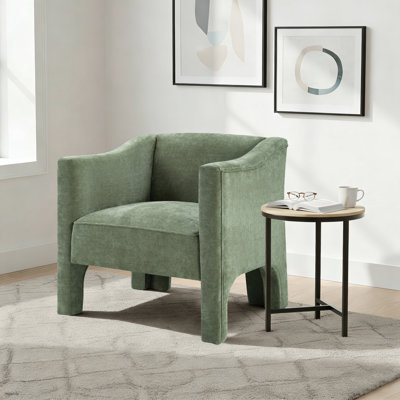 Fauteuil d'appoint moderne rembourré, fauteuil demi-tonneau avec pieds intégrés, fauteuil de salon pour chambre à coucher, bureau, espace de réception