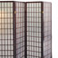 Paravent de 70 pouces de hauteur à 4 panneaux de style japonais avec finition en bois naturel-16337920-16337924