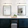 Azayleah 1-Light Black Minimalist Linear Plug-In Wall Sconce