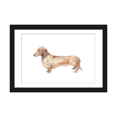 " Brown Dachshund Hot Dog " by Wandering Laur