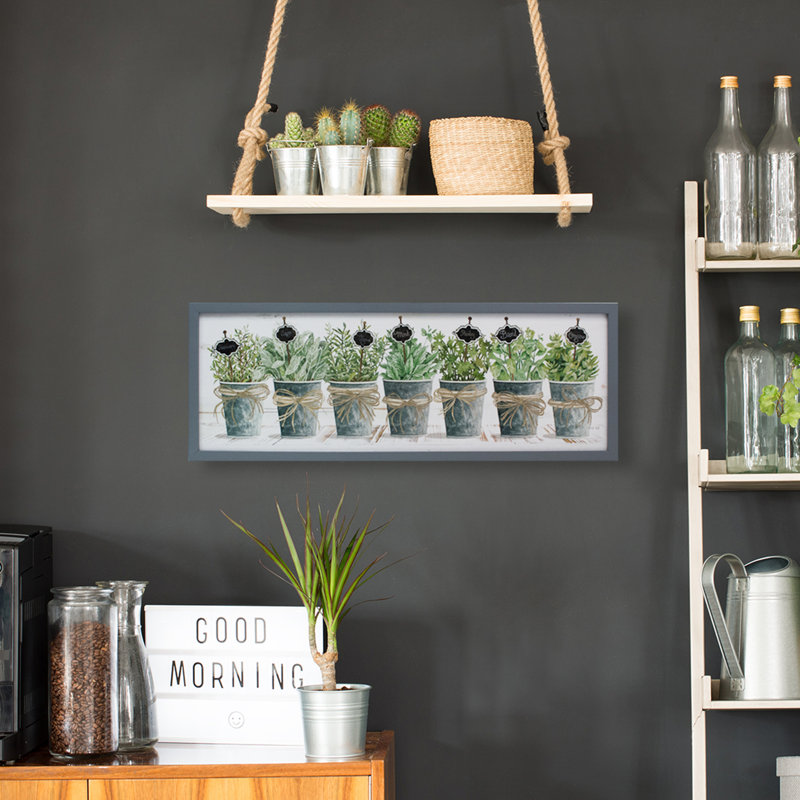 «Herbs In A Row» par Cindy Jacobs, art mural encadré