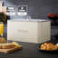 GEEPAS Retrovive Tea Coffee Sugar Canister & Bread Bin Set | 13L Bread Box 1.4L Airtight Canister Set | Carbon Steel Build Kitchen Counter Storage Space Saver | 2 Year Warranty-116790793