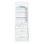 Ensemble de 2 garde-manger blancs modernes avec plateau en faux marbre TopMAX-11348946