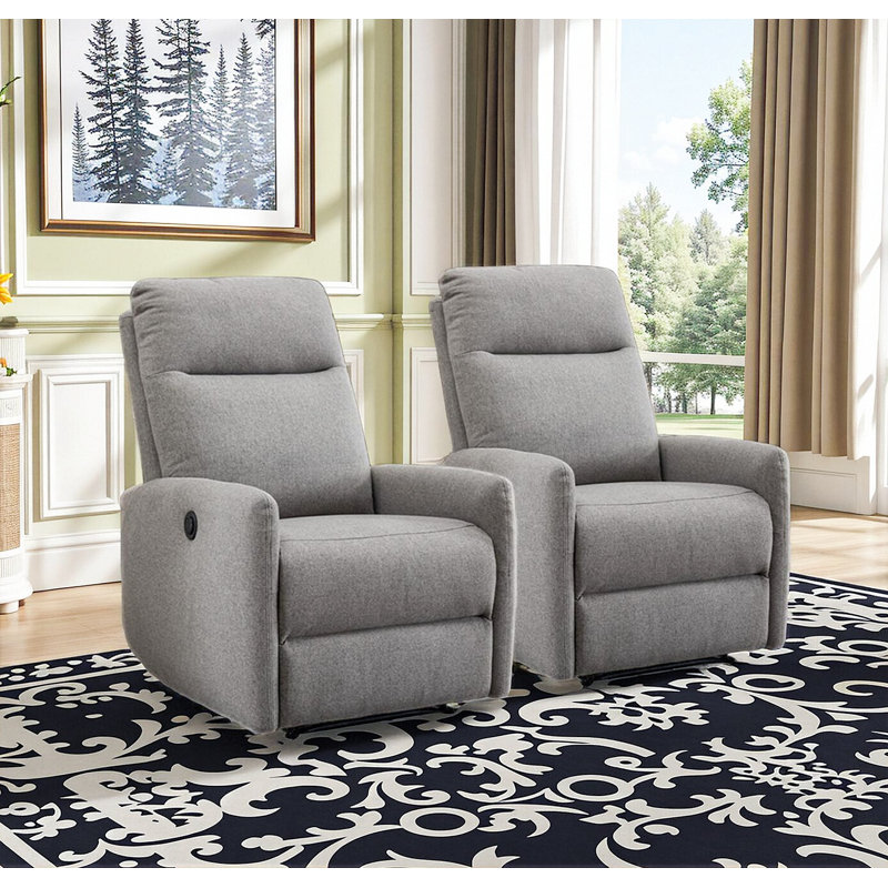 78cm Wide Classic Upholstered Electric Power Standard Recliner