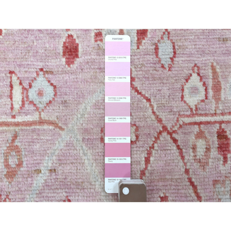 Tapis en laine noué à la main 6 pi 1 po x 8 pi 10 po Angora