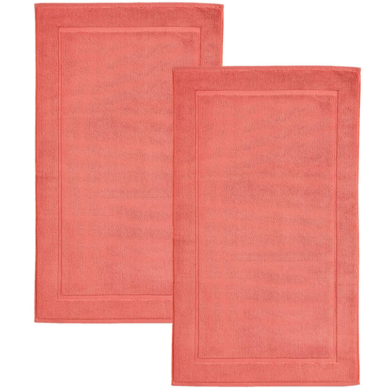 Tapis pour salle de bain Hawmam, Corail