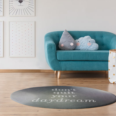 Arrière-plan multicolore ne pas quitter votre daydream citation en poly-chenille