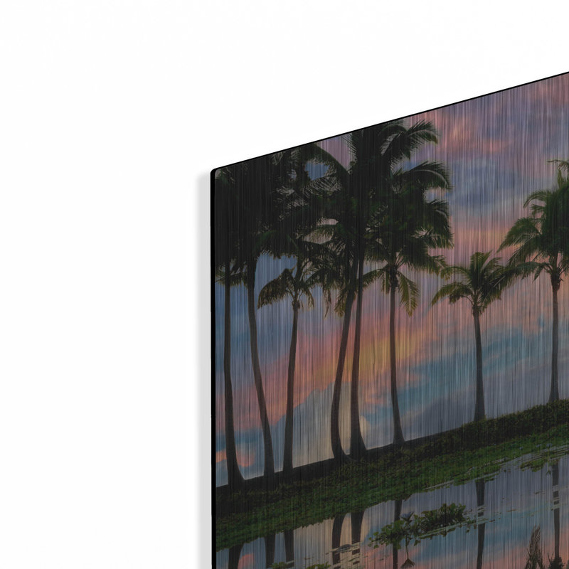 «Palm Reflections» par Dennis Frates, H 24 po x l 36 po