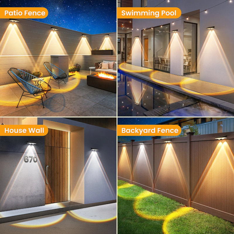 Solar Landscape Lamp - Warm Light Led Lighting For Lawns And Walkways
