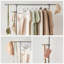 Adjustable Rolling Clothing Rack