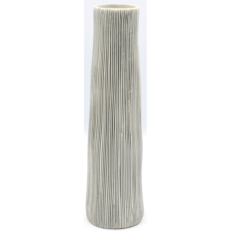 Ellerton Jar, 8.3" H x 2.2" W x 2.2" D, Gray