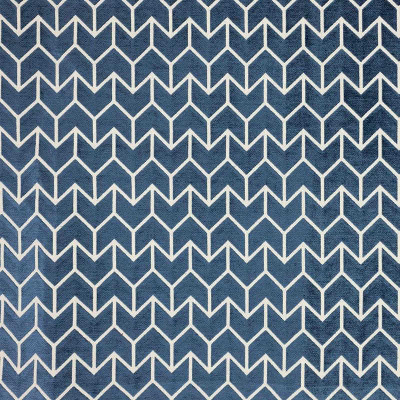 Chevronne Cotton Blend Fabric, Stardust