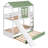 House Bunk Bed With Convertible Slide And Trundle