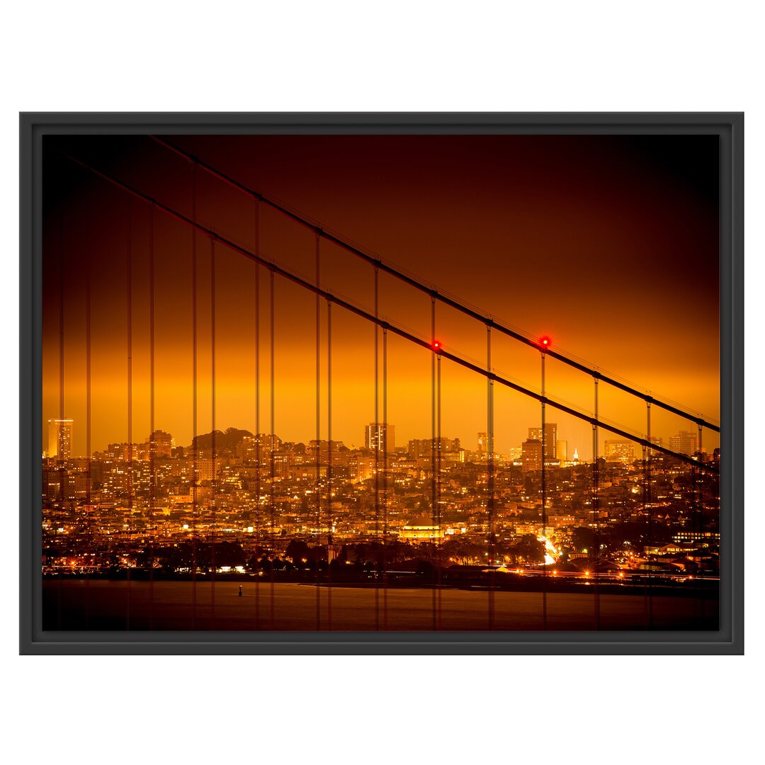 Gerahmtes Wandbild San Francisco Skyline