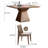 Modern Rotatable Square Wooden Dining Table Sets-106030957