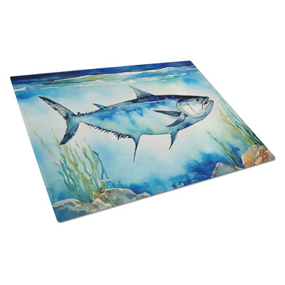 Bluefin Tuna Glass Cutting Board Large