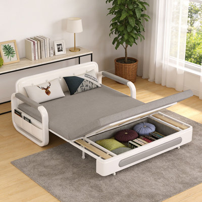 2 Seater Linen Sofa Bed
