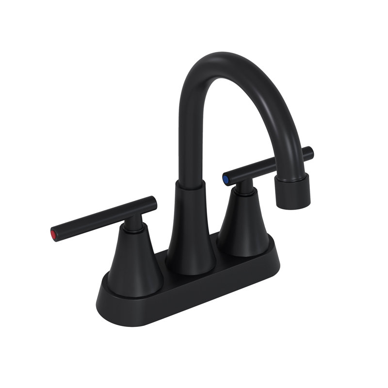 7.86" CUPC Certified 2-Handle Bathroom Sink Faucet, Matte Black