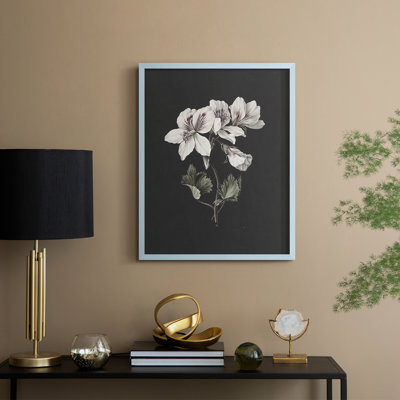 Impression florale vintage encadrée CLII - bois massif