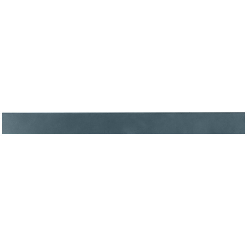 Ryx 3 In. X 32 In. Matte Porcelain Wall Bullnose Tile, Karma Blue