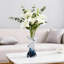 Vase en verre bleu 8 po